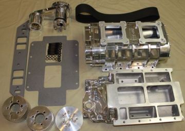 Chevy SB Blower Package - 10-71 high helix TBS Complete 8mm Drive Hub, 1V Accessory Blower Package